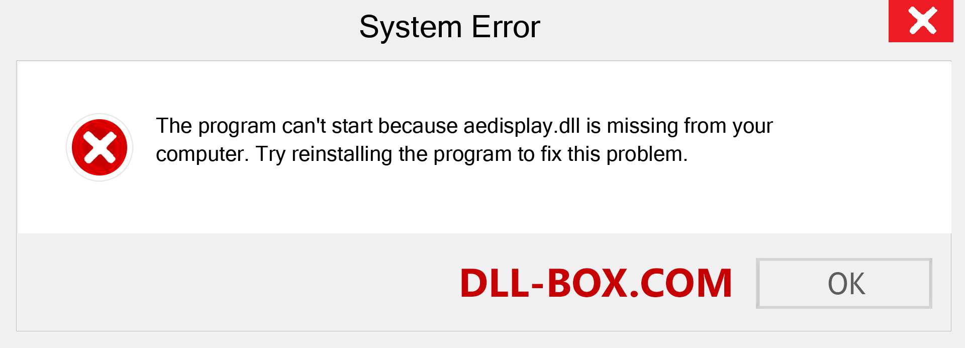  aedisplay.dll file is missing?. Download for Windows 7, 8, 10 - Fix  aedisplay dll Missing Error on Windows, photos, images